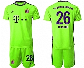 2020-21 Bayern Munich Fluorescent 26 ULREICH Green Soccer Jersey,baseball caps,new era cap wholesale,wholesale hats